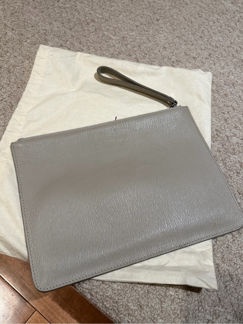 Salvatore Ferragamo Men's Leather Clutch / Handheld Pouch